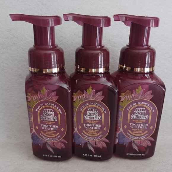3x Bath & Body Works TOGETHER WEATHER Gentle Foaming Hand Soap 8.75 oz NEW - Picture 1 of 3
